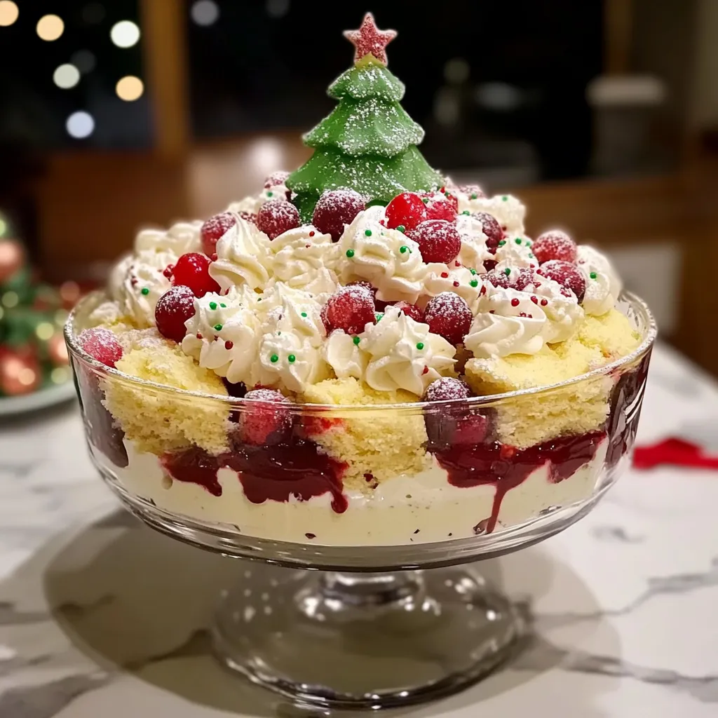 Christmas Tree Cake Trifle