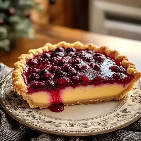 Cranberry Custard Pie