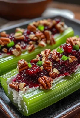 Cranberry Pecan Celery Boats: A Festive Holiday Appetizer Recipe