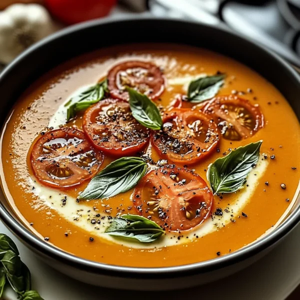 Creamy Roasted Garlic Tomato Soup