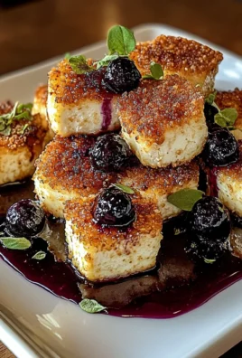 Crispy Feta Bites with Blueberry Maple Sauce
