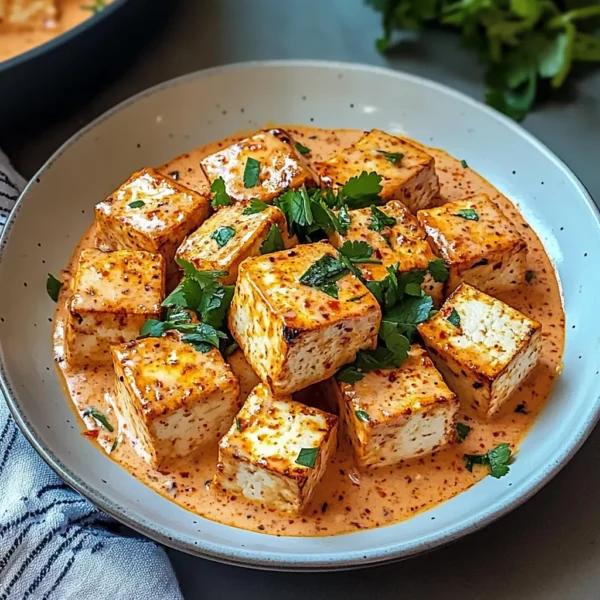 Delicious Spicy Tofu with Creamy Coconut Sauce in 35 Minutes