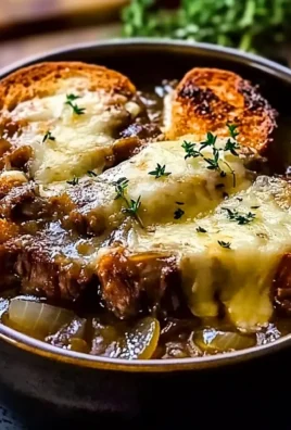 French Onion Short Rib Soup with Gruyère Toast