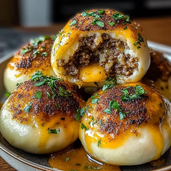 Garlic Parmesan Cheeseburger Bombs: Delight in Every Bite!