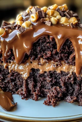 German Chocolate Poke Cake