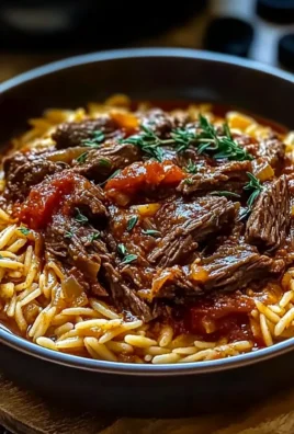 GREEK BEEF GIOUVETSI WITH ORZO