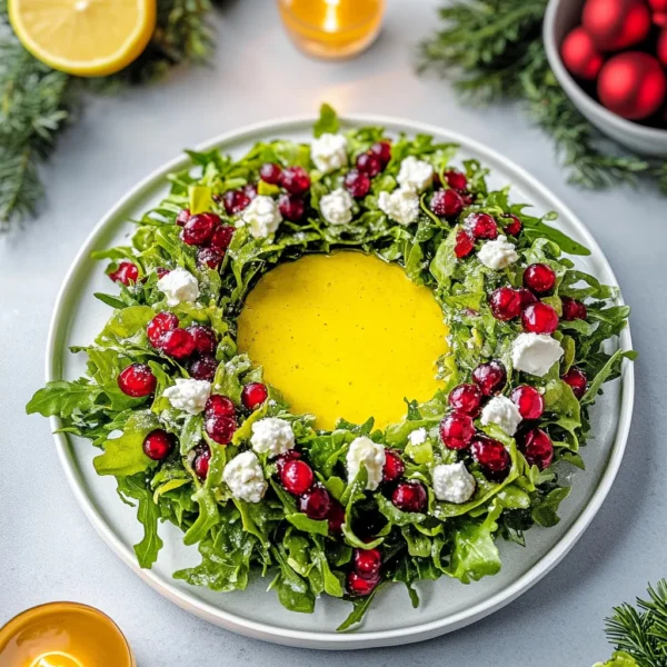 Healthy Christmas Wreath Salad