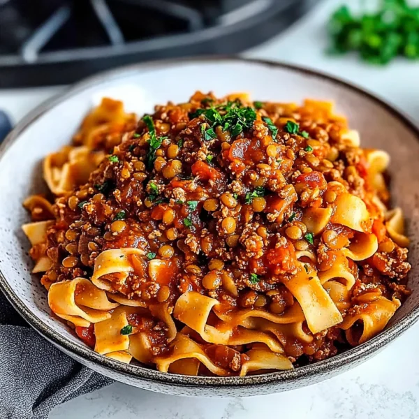 HEARTY LENTIL BOLOGNESE: COMFORT FOOD AT ITS BEST