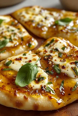 Hot Honey Garlic Flatbread Pizzas Recipe