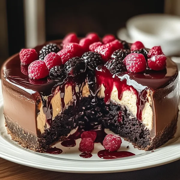 Indulge in Black Forest Cheesecake Symphony