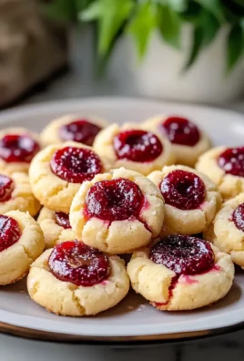 Jammy Cream Cheese Thumbprint Cookies