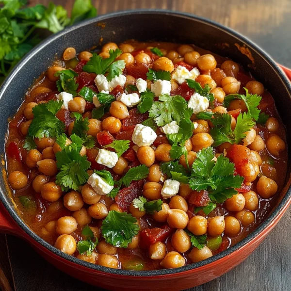 Mediterranean Chickpea Salad with Feta : Fresh, Zesty & Protein-Packed