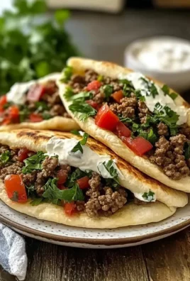 Mediterranean Ground Beef Pita Pockets