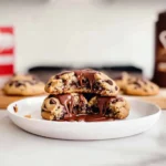 Nutella Stuffed Chocolate Chip Cookies