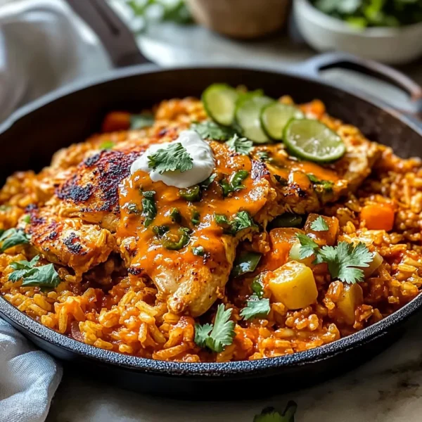ONE-SKILLET MEXICAN CHICKEN AND RICE