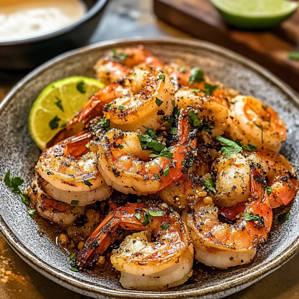 PAN-SEARED SHRIMP WITH PEANUTS, BLACK PEPPER, AND LIME