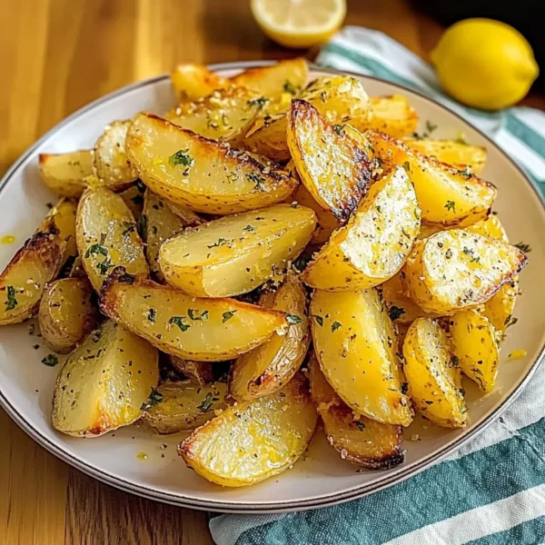 Perfect Crispy Greek Lemon Potatoes