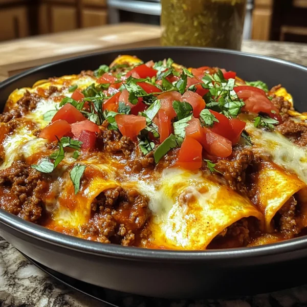 Pizza Enchiladas Ground Beef
