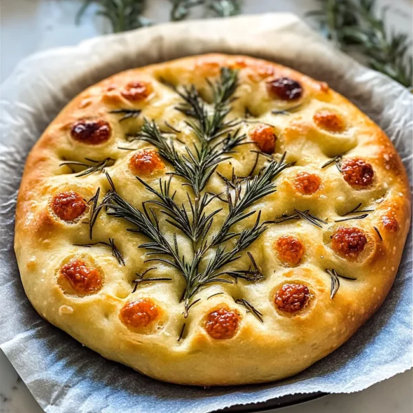 Rosemary Christmas Tree Focaccia