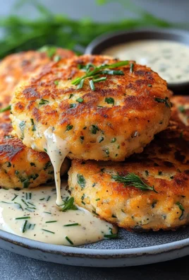 Salmon Cakes with Chive and Garlic Sauce Recipe
