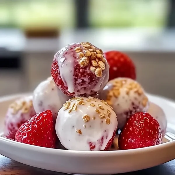 Strawberry Cheesecake Protein Balls for Guilt-Free Snacking