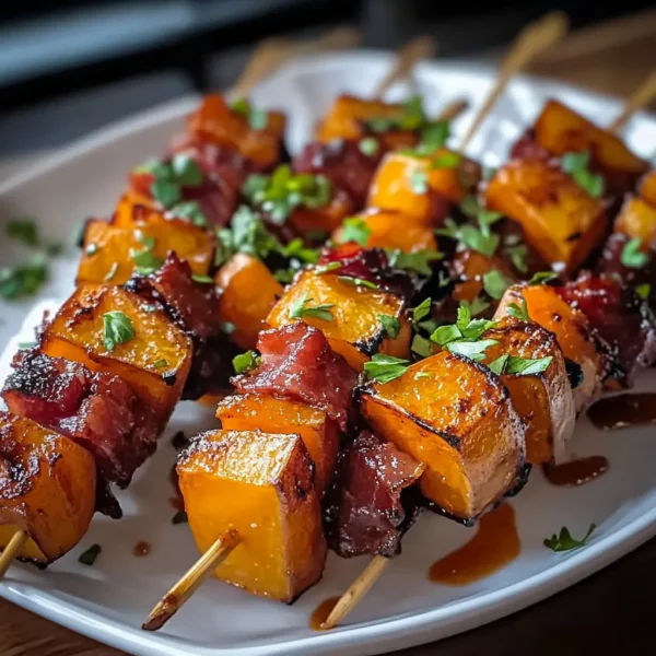 Sweet Potato and Bacon Skewers Recipe That Delights!