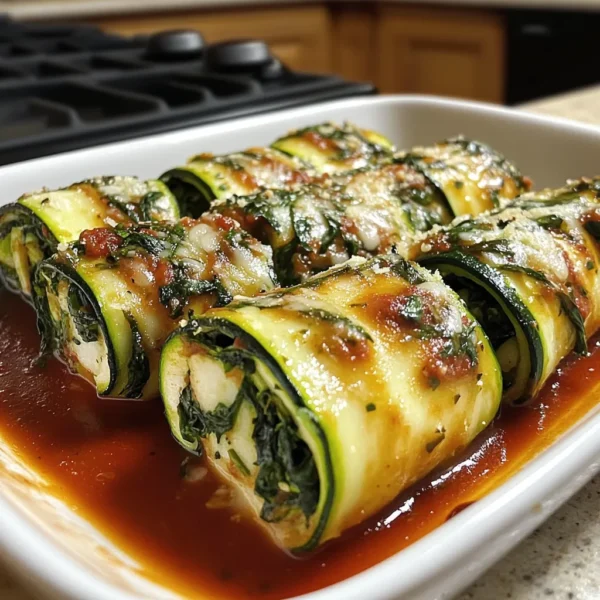 Vegan Zucchini Spinach Rollatini