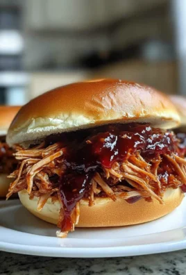 Amazing 4 Cranberry BBQ Pulled Pork Sandwiches