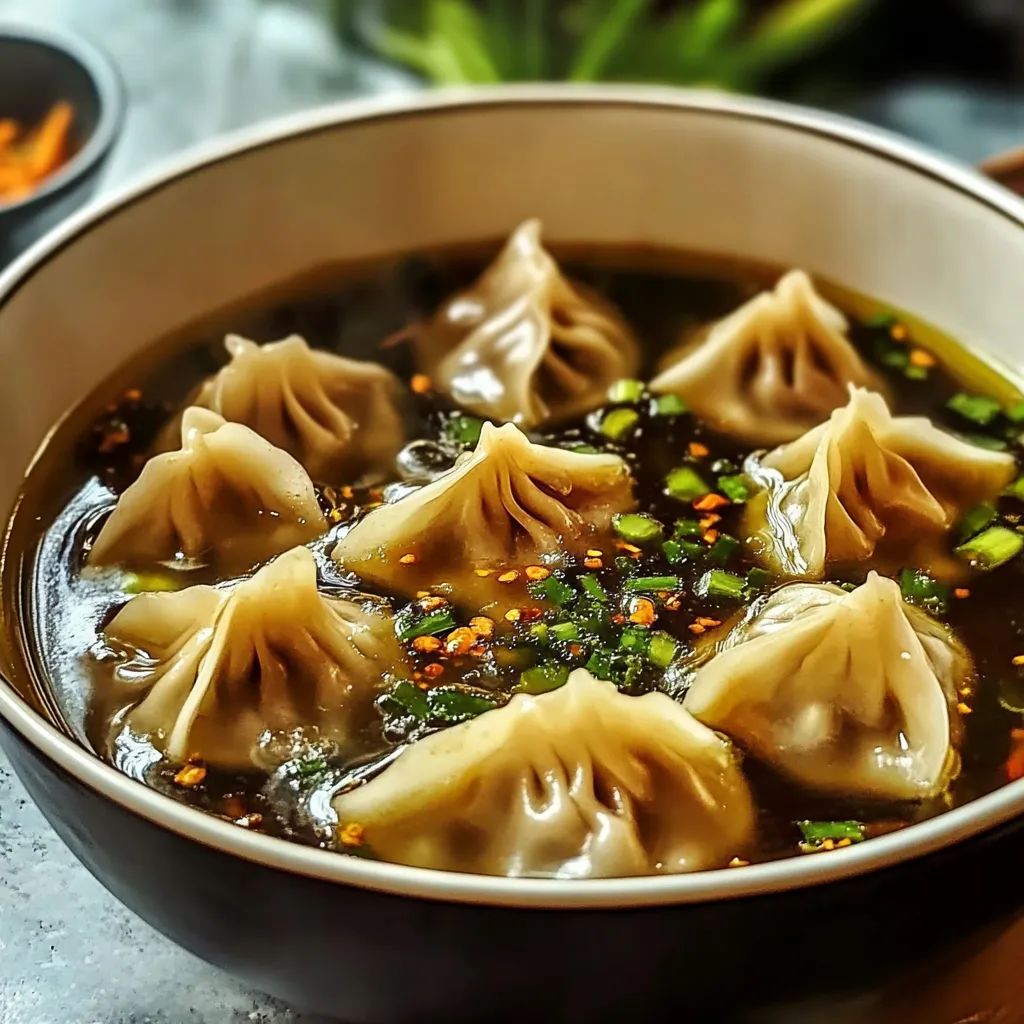 Asian Dumpling Potsticker Soup Recipe