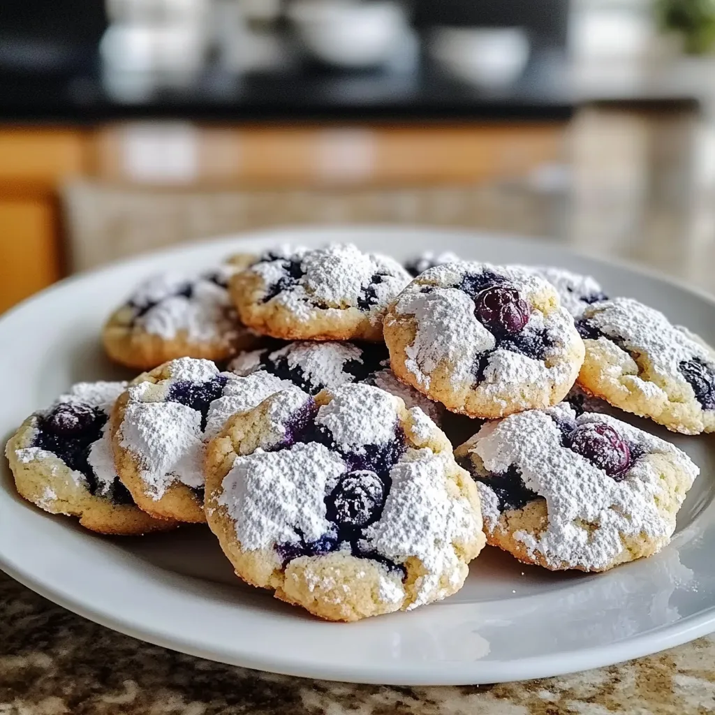 BLUEBERRY CRINKLE COOKIES