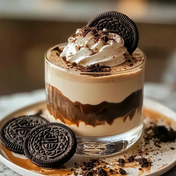 Creamy Espresso Mocha Mocktail with Oreo Crunch Delight