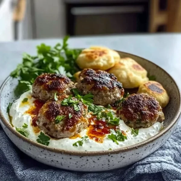 Creamy Garlic Yogurt Köfte Bowls: A Flavorful Delight!