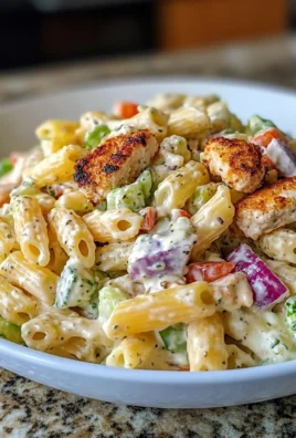 Creamy Ranch Protein Pasta Salad