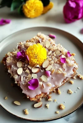 DELIGHTFUL ROSE HONEY ALMOND CAKE SQUARES RECIPE