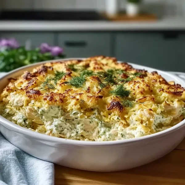 Dump and Bake Chicken Tzatziki Casserole: A Greek-Inspired Weeknight Wonder
