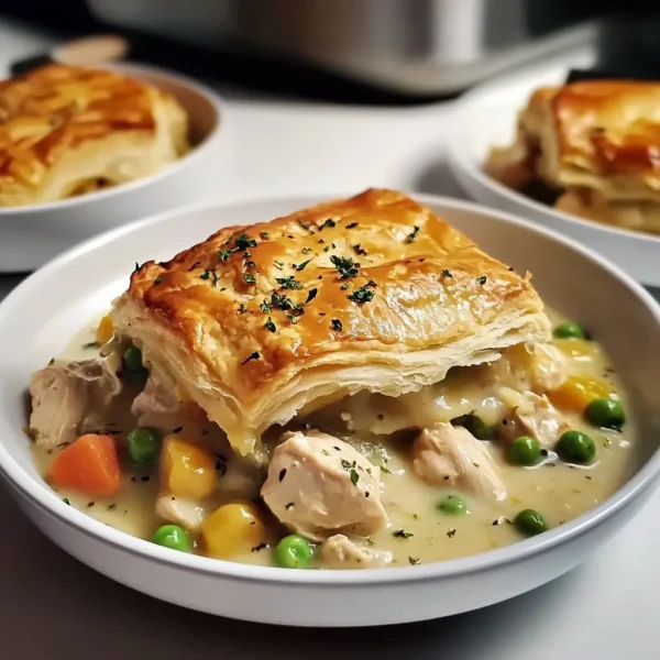 Easy Slow Cooker Chicken Pot Pie