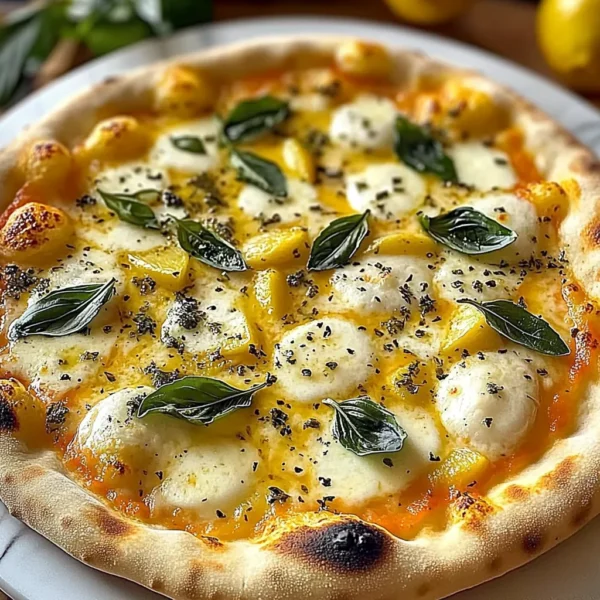 IRRESISTIBLE 3 CHEESE LEMON BASIL PIZZA RECIPE