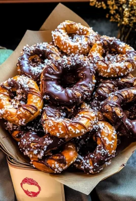 Salted Caramel Brûlée Chocolate Pretzels.