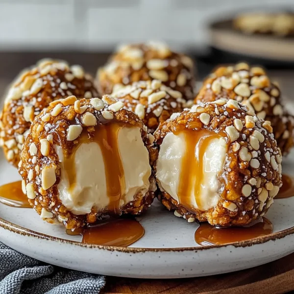 Salted Caramel Pretzel Cheesecake Balls