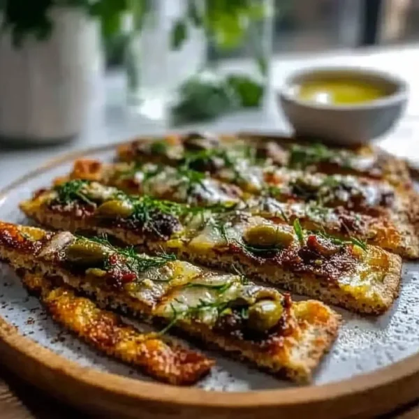 Sardine & Olive Tapenade Keto Flatbread for Delicious Meals
