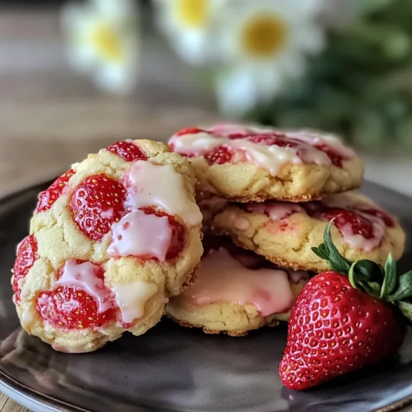 Strawberry Cheesecake Cookies Recipe - Easy Valentine’s Day Treat