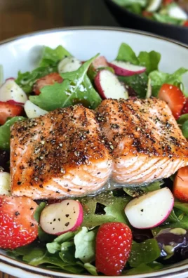 Strawberry Fields Salmon Salad Recipe + Video