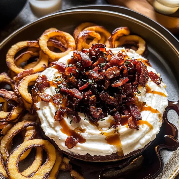 Whipped Goat Cheese Candied Bacon Dip.