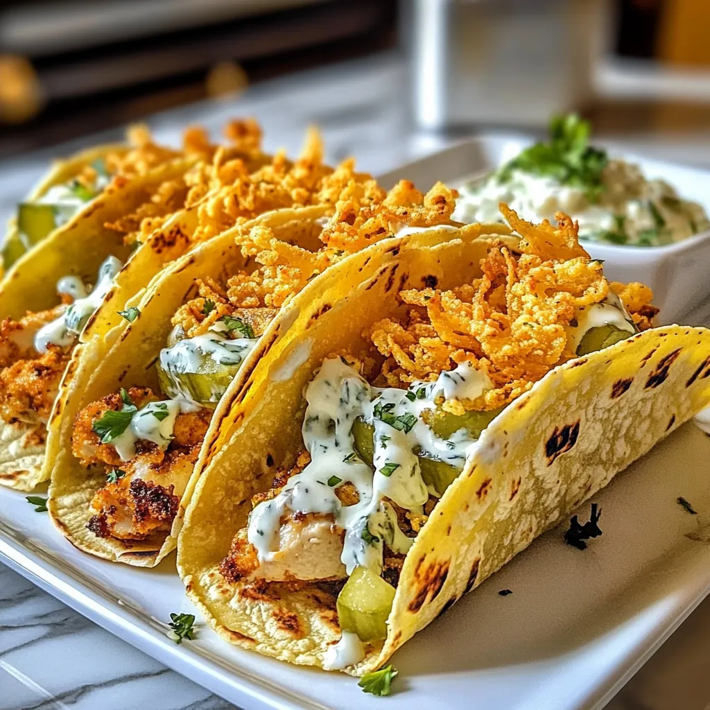 Why You’ll Love Dill Pickle Ranch Smash Chicken Tacos with Crispy Cheese Lace