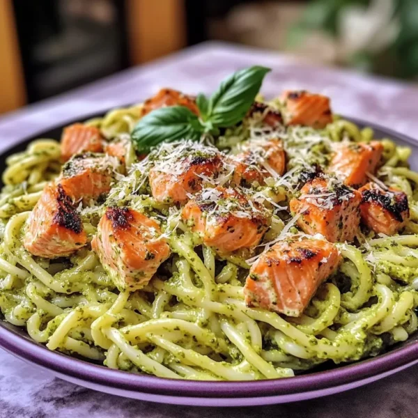 Creamy Salmon Pesto Pasta Recipe - Easy Dinner in Minutes