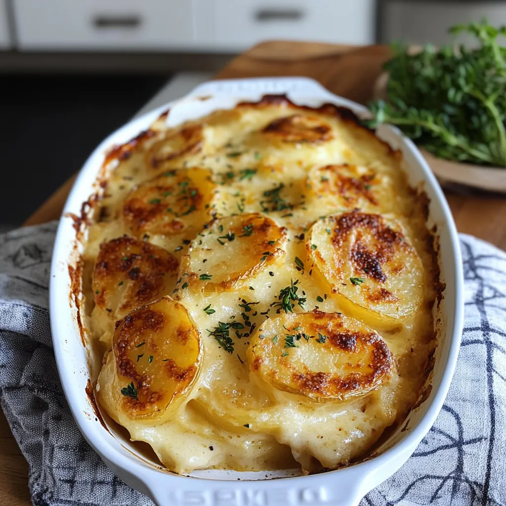 Easy and Cheesy Sourdough Au Gratin Potatoes Recipe