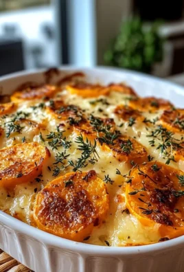 Garlic Scalloped Sweet Potatoes