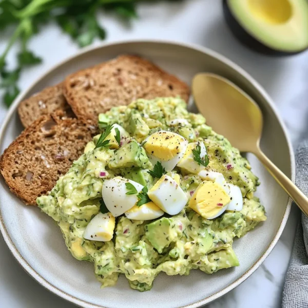 Herby Avocado Egg Salad (10-minute!)