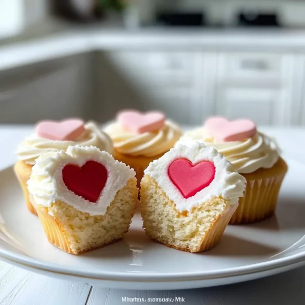 Hidden Heart Surprise Cupcakes