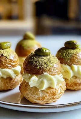 Indulgent Pistachio Cream Puffs That Melt in Your Mouth Recipe